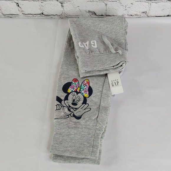 'BABY GAP' JOGGERS 'MINNIE~MOUSE' FLEECE PANTS - Picture 7 of 15